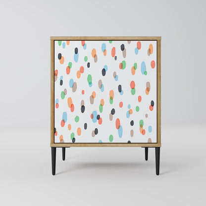 Credenza ENERGETIC SPOT a 1 anta effetto rovere