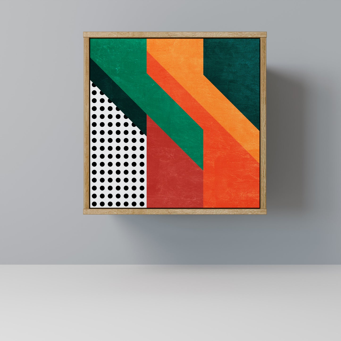 Credenza MAKESHIFT ARTISTRY a 1 anta effetto rovere