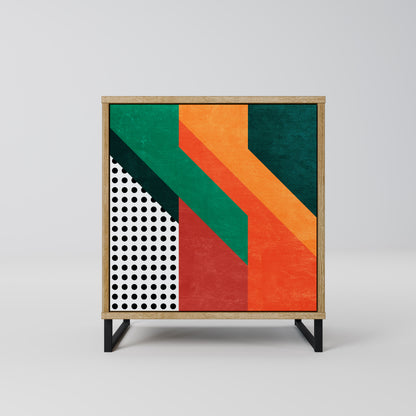 Credenza MAKESHIFT ARTISTRY a 1 anta effetto rovere