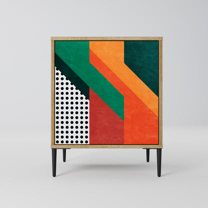 Credenza MAKESHIFT ARTISTRY a 1 anta effetto rovere