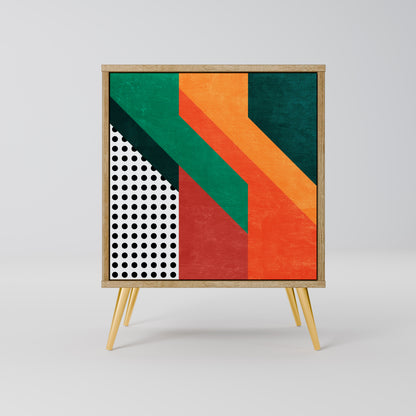 Credenza MAKESHIFT ARTISTRY a 1 anta effetto rovere