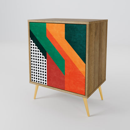 Credenza MAKESHIFT ARTISTRY a 1 anta effetto rovere