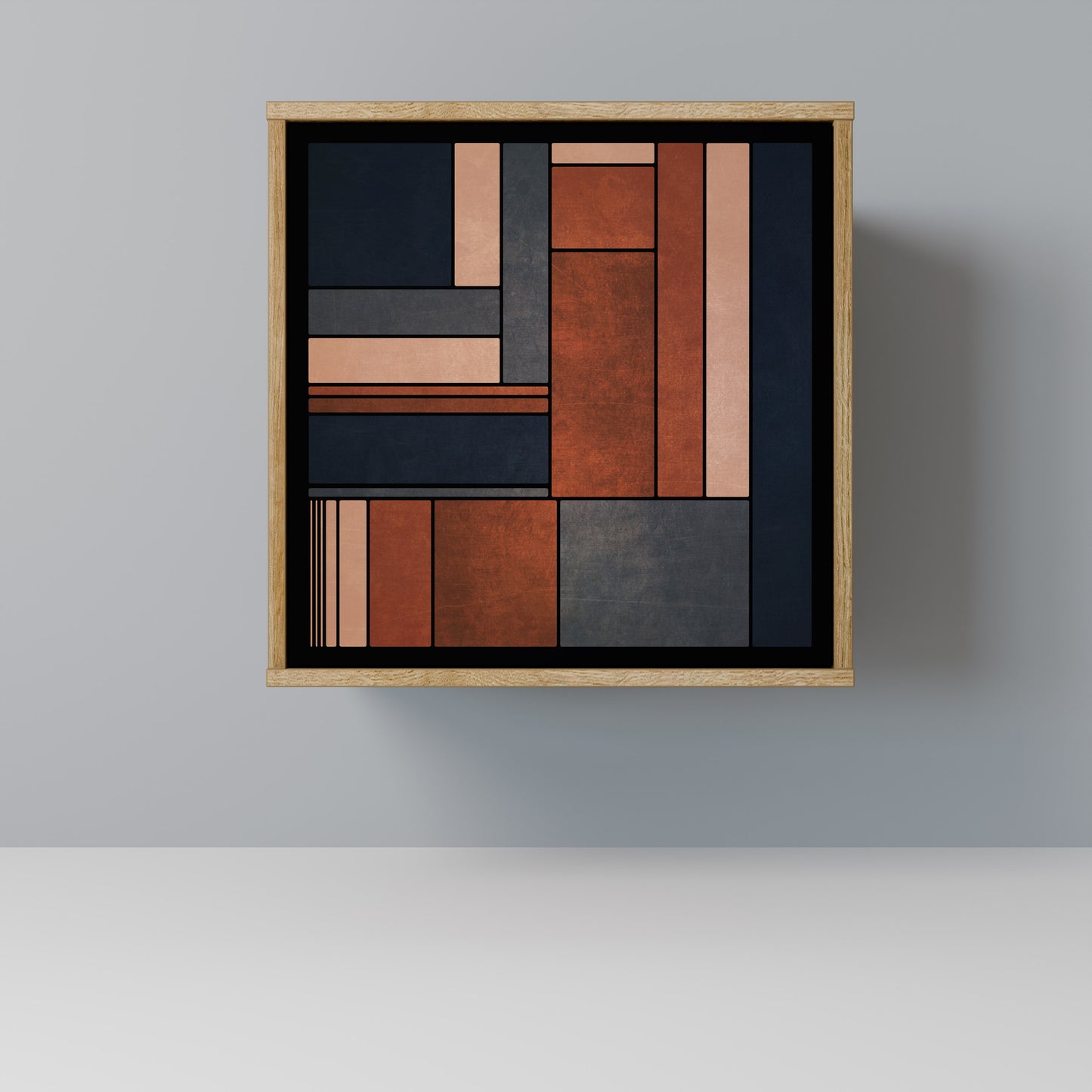 Credenza INTREPID FORMATION a 1 anta effetto rovere