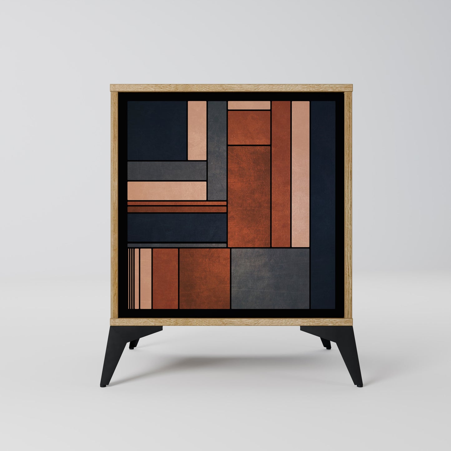 Credenza INTREPID FORMATION a 1 anta effetto rovere