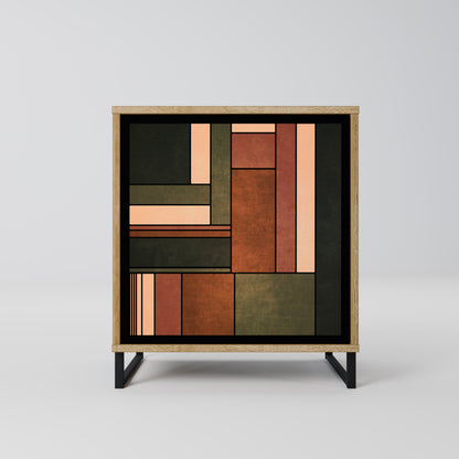 FIGURES OF NATURE Credenza a 1 anta effetto rovere