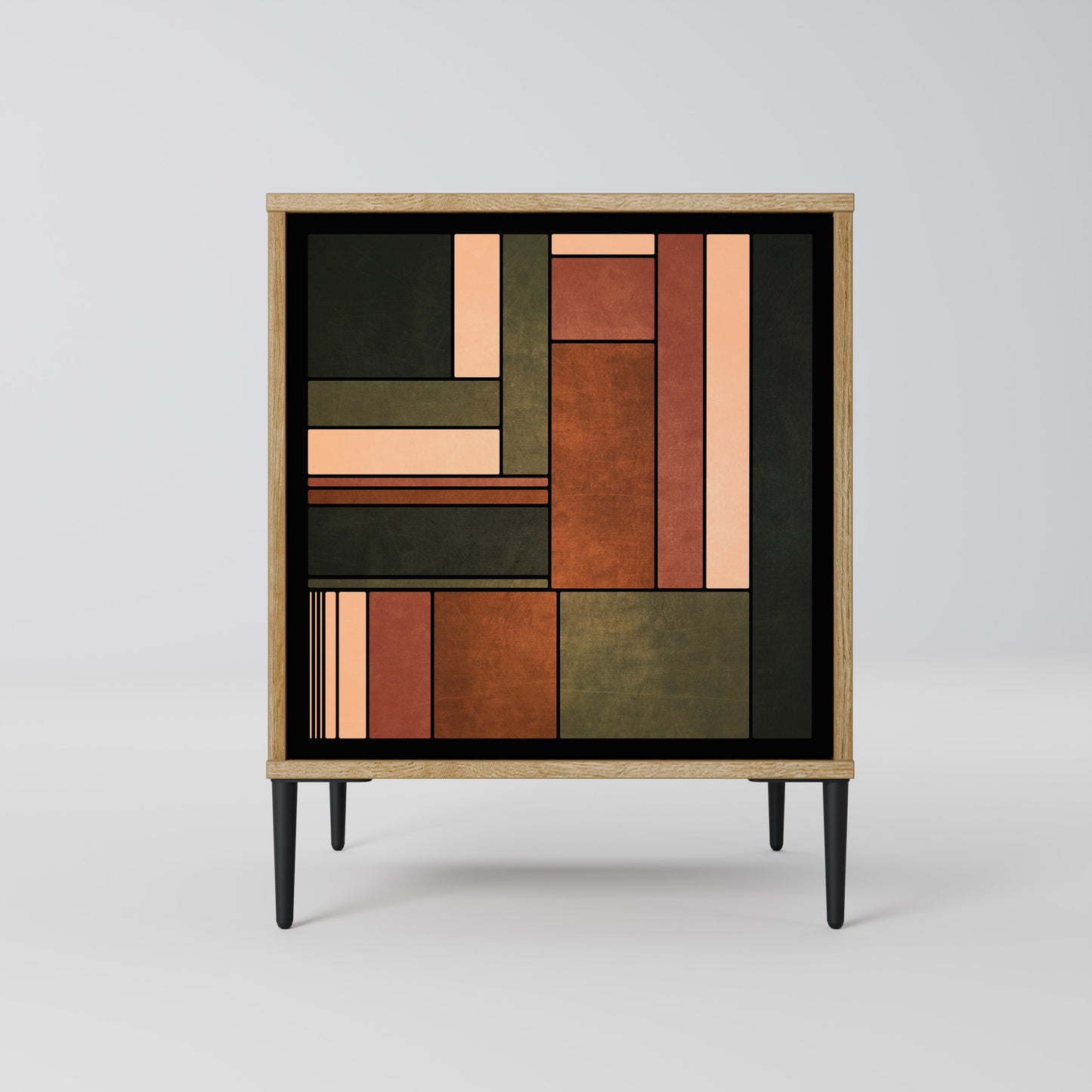 FIGURES OF NATURE Credenza a 1 anta effetto rovere