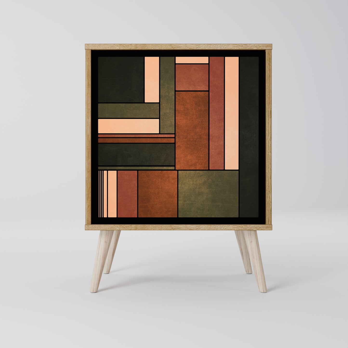 FIGURES OF NATURE Credenza a 1 anta effetto rovere