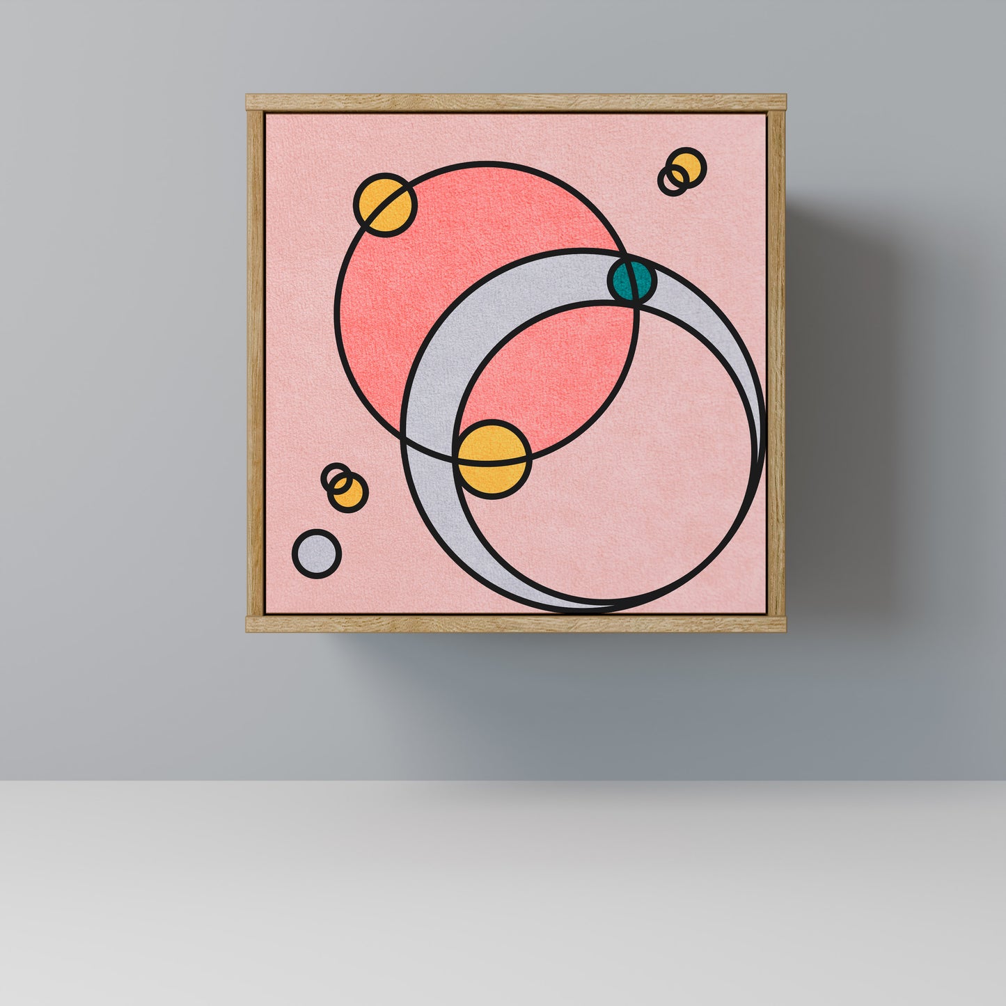 Credenza GOSSAMER ECHOES a 1 anta effetto rovere