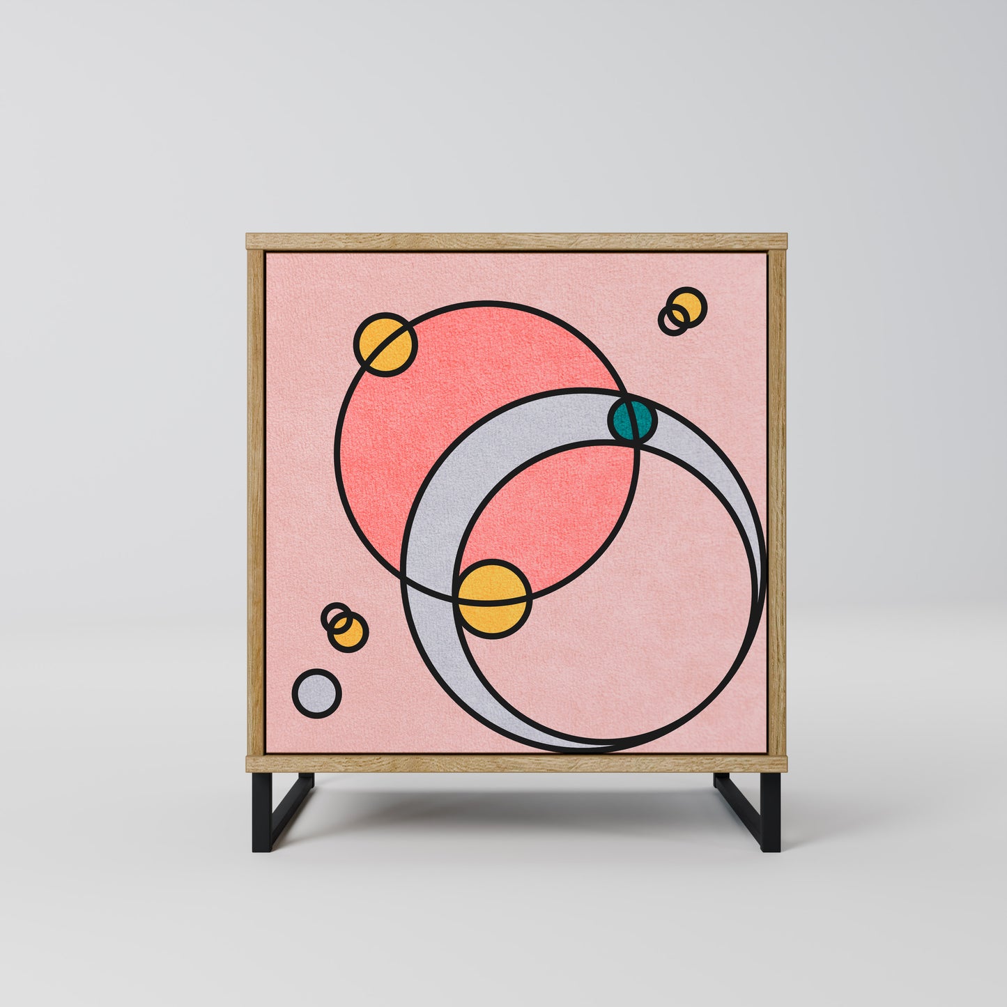 Credenza GOSSAMER ECHOES a 1 anta effetto rovere