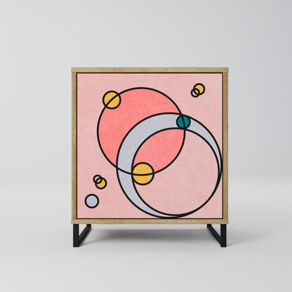 Credenza GOSSAMER ECHOES a 1 anta effetto rovere