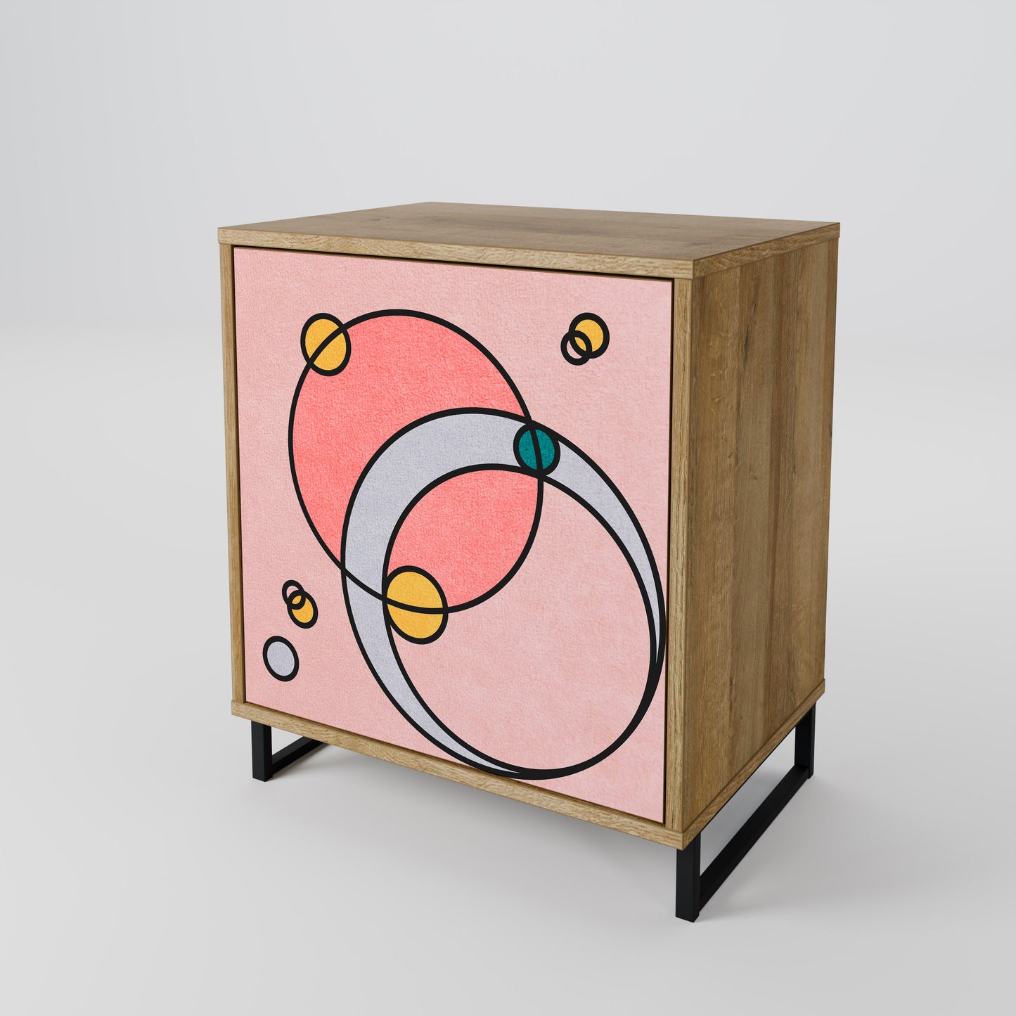 Credenza GOSSAMER ECHOES a 1 anta effetto rovere