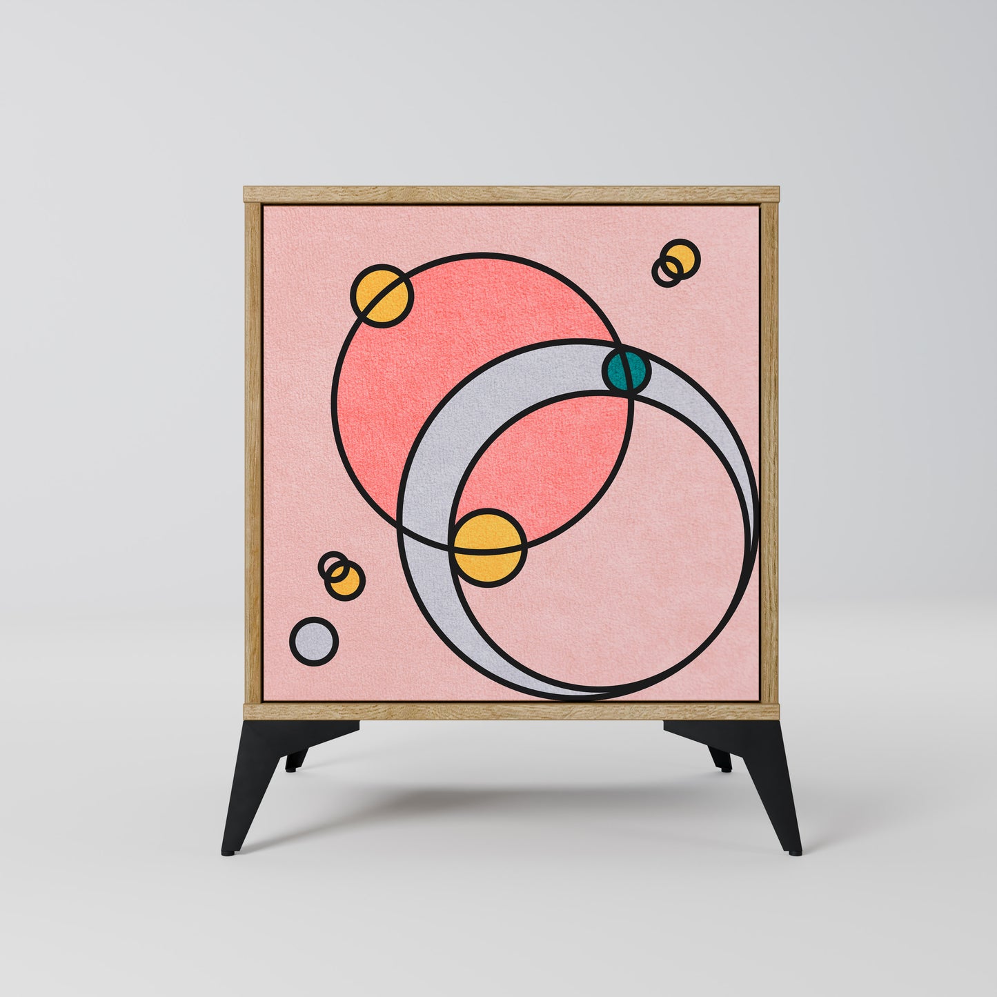 Credenza GOSSAMER ECHOES a 1 anta effetto rovere