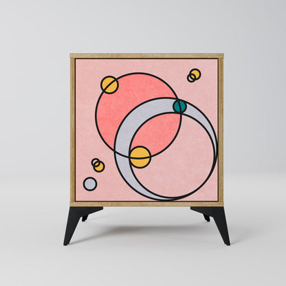 Credenza GOSSAMER ECHOES a 1 anta effetto rovere