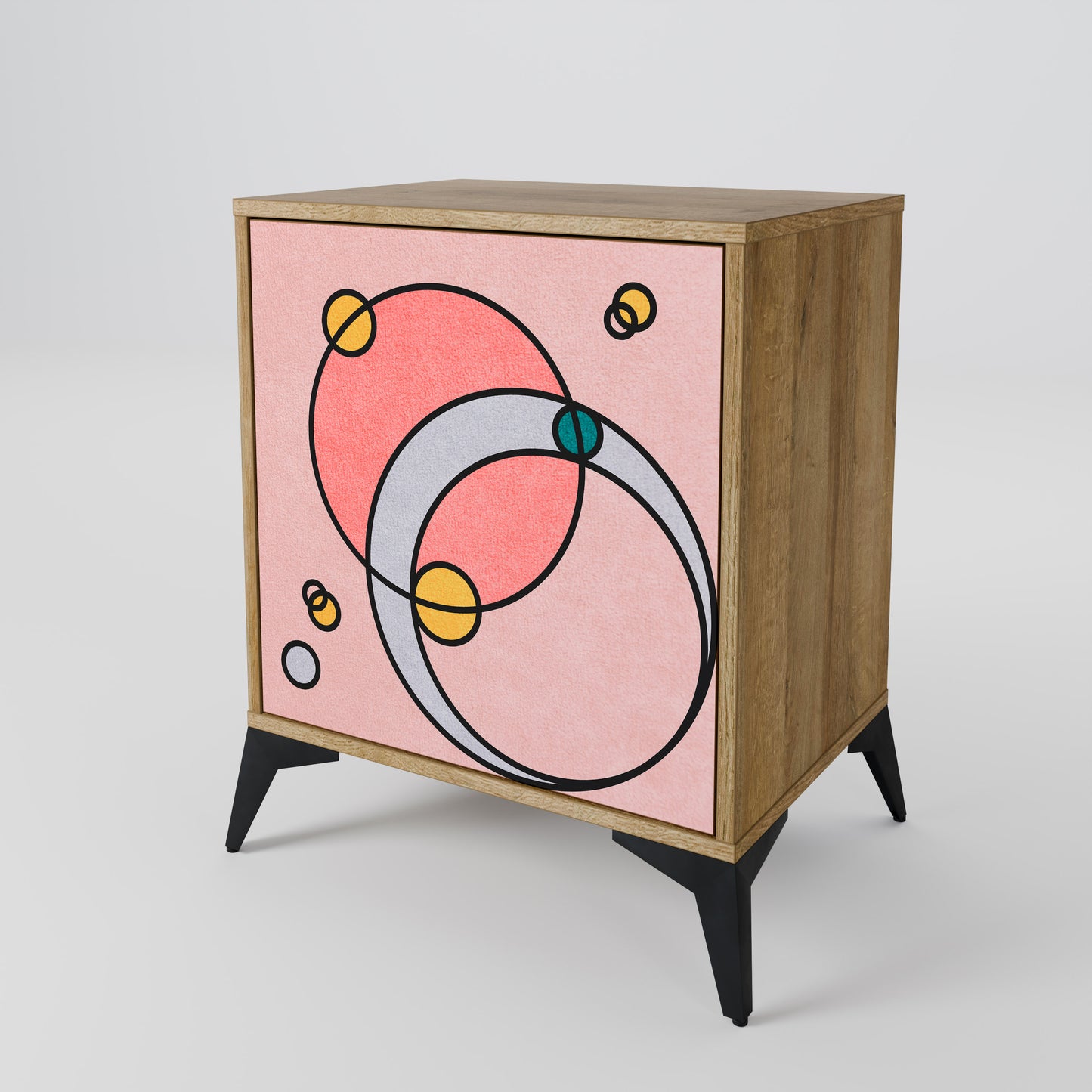 Credenza GOSSAMER ECHOES a 1 anta effetto rovere