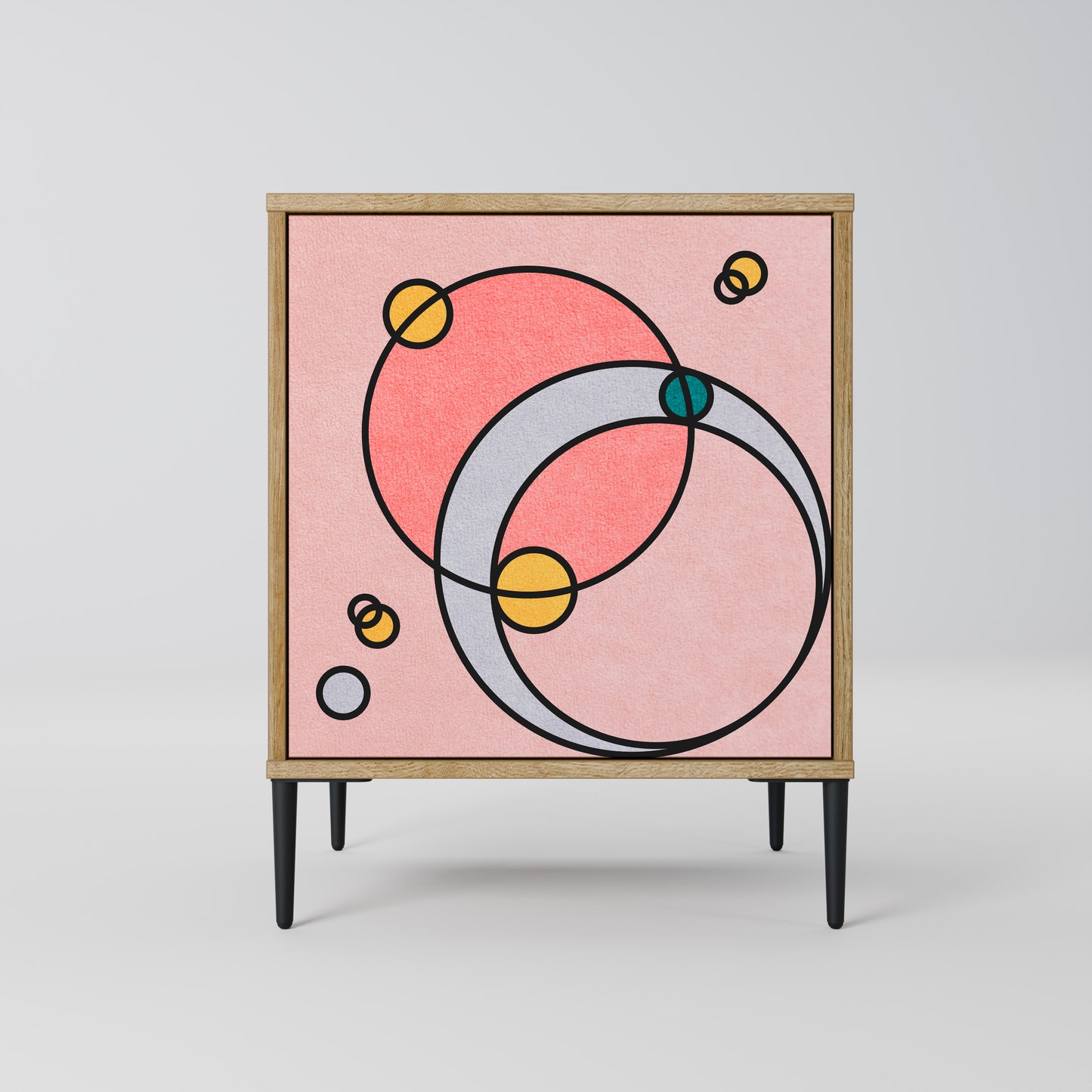 Credenza GOSSAMER ECHOES a 1 anta effetto rovere