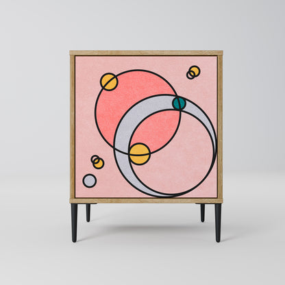 Credenza GOSSAMER ECHOES a 1 anta effetto rovere