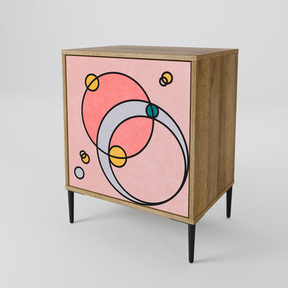 Credenza GOSSAMER ECHOES a 1 anta effetto rovere