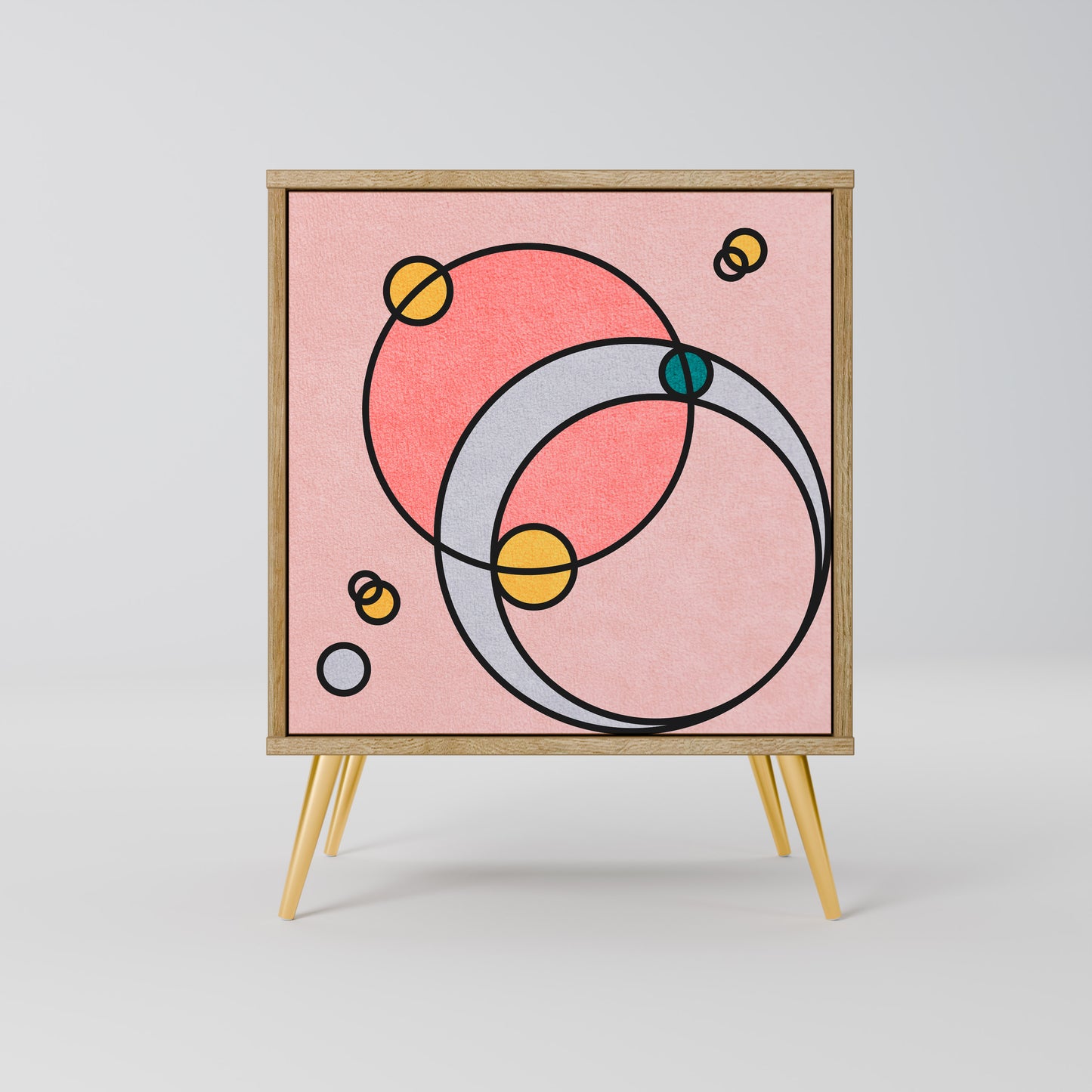 Credenza GOSSAMER ECHOES a 1 anta effetto rovere