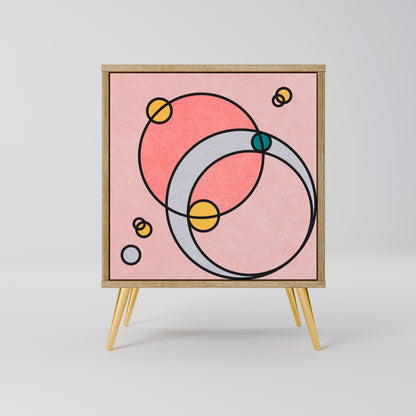 Credenza GOSSAMER ECHOES a 1 anta effetto rovere