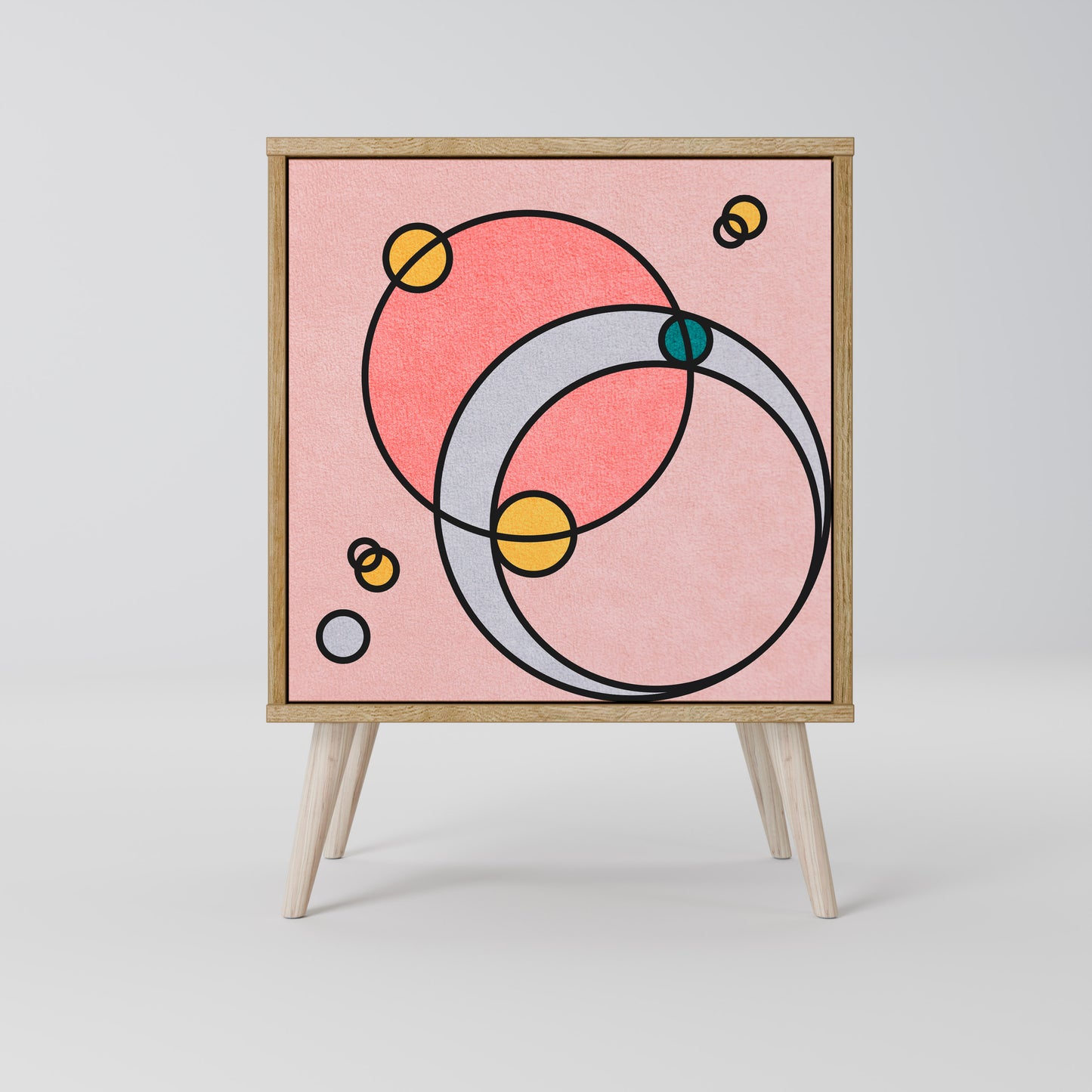 Credenza GOSSAMER ECHOES a 1 anta effetto rovere