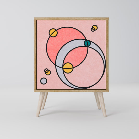 Credenza GOSSAMER ECHOES a 1 anta effetto rovere