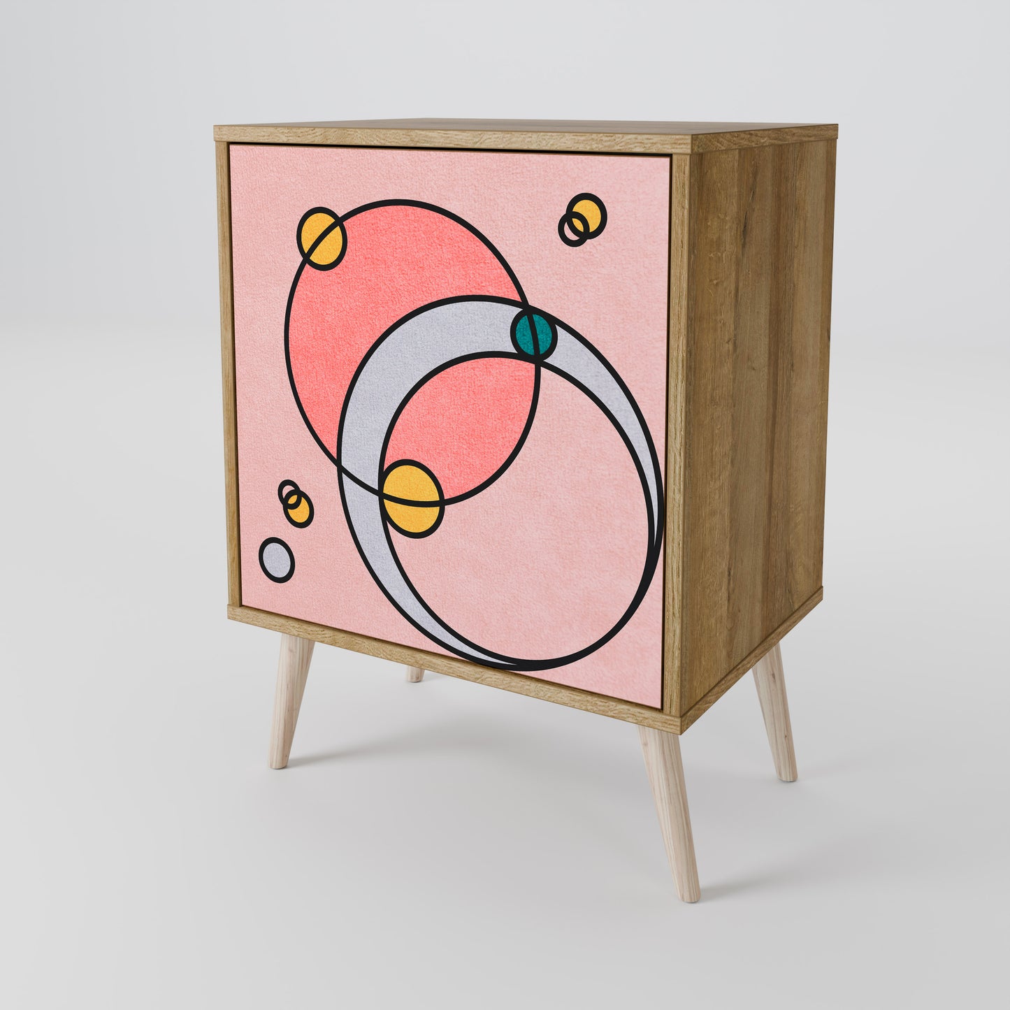 Credenza GOSSAMER ECHOES a 1 anta effetto rovere