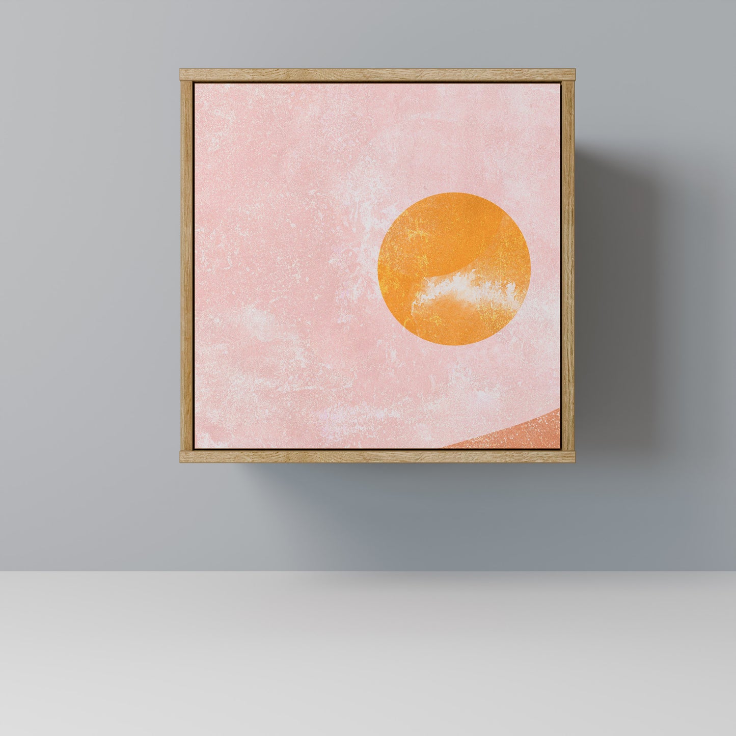 Credenza LUMINOUS SUNLIGHT a 1 anta effetto rovere