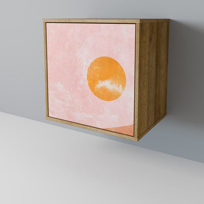 Credenza LUMINOUS SUNLIGHT a 1 anta effetto rovere