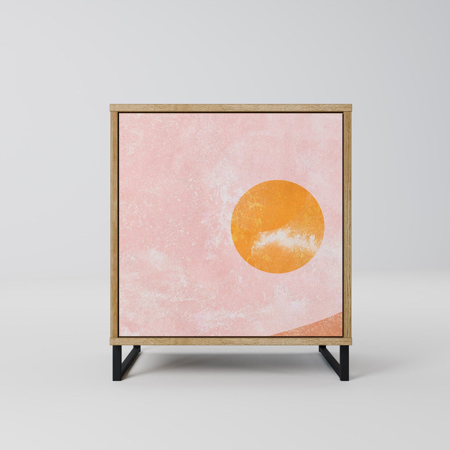 Credenza LUMINOUS SUNLIGHT a 1 anta effetto rovere