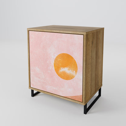 Credenza LUMINOUS SUNLIGHT a 1 anta effetto rovere