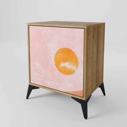 Credenza LUMINOUS SUNLIGHT a 1 anta effetto rovere