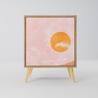 Credenza LUMINOUS SUNLIGHT a 1 anta effetto rovere