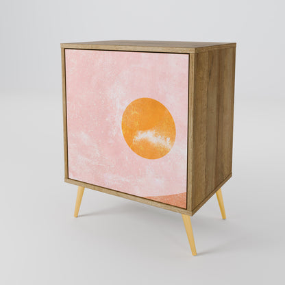 Credenza LUMINOUS SUNLIGHT a 1 anta effetto rovere