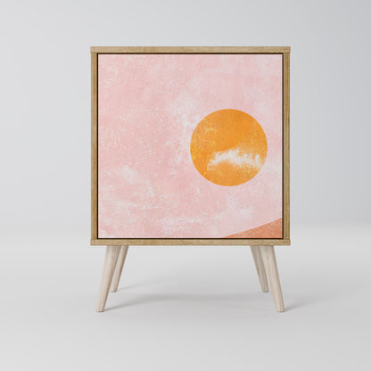 Credenza LUMINOUS SUNLIGHT a 1 anta effetto rovere