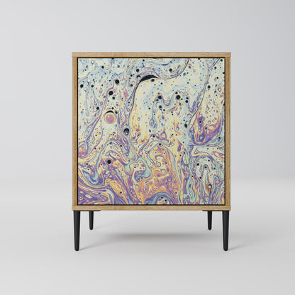 MOSAIC OF COLORS Madia a 1 anta effetto rovere