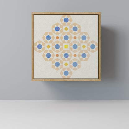 PATTERNED PRISM Madia a 1 anta effetto rovere