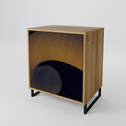 HOLLOW TIME Madia a 1 anta effetto rovere