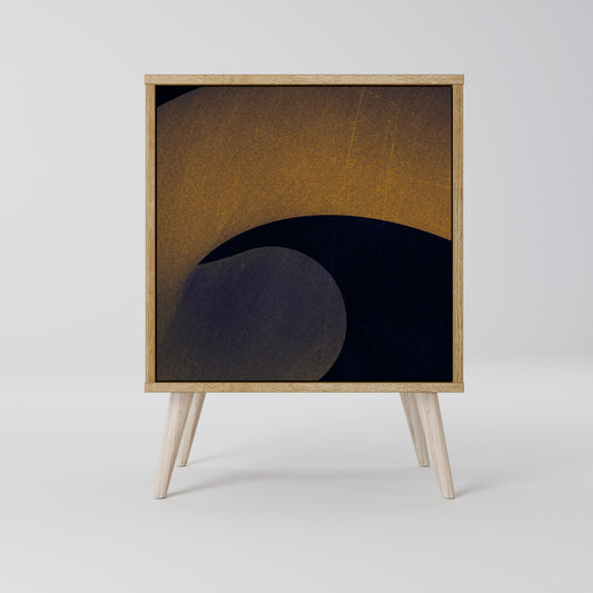 Credenza HOLLOW TIME a 1 anta effetto rovere