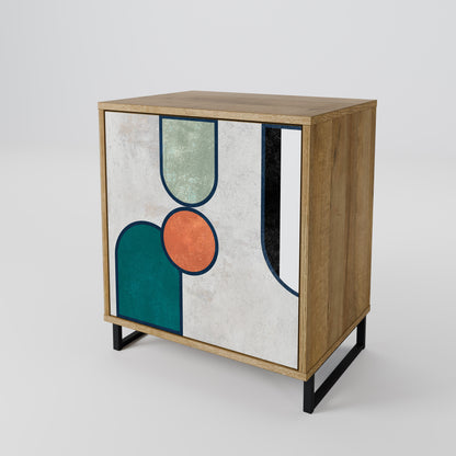 Credenza COOL STORY a 1 anta effetto rovere
