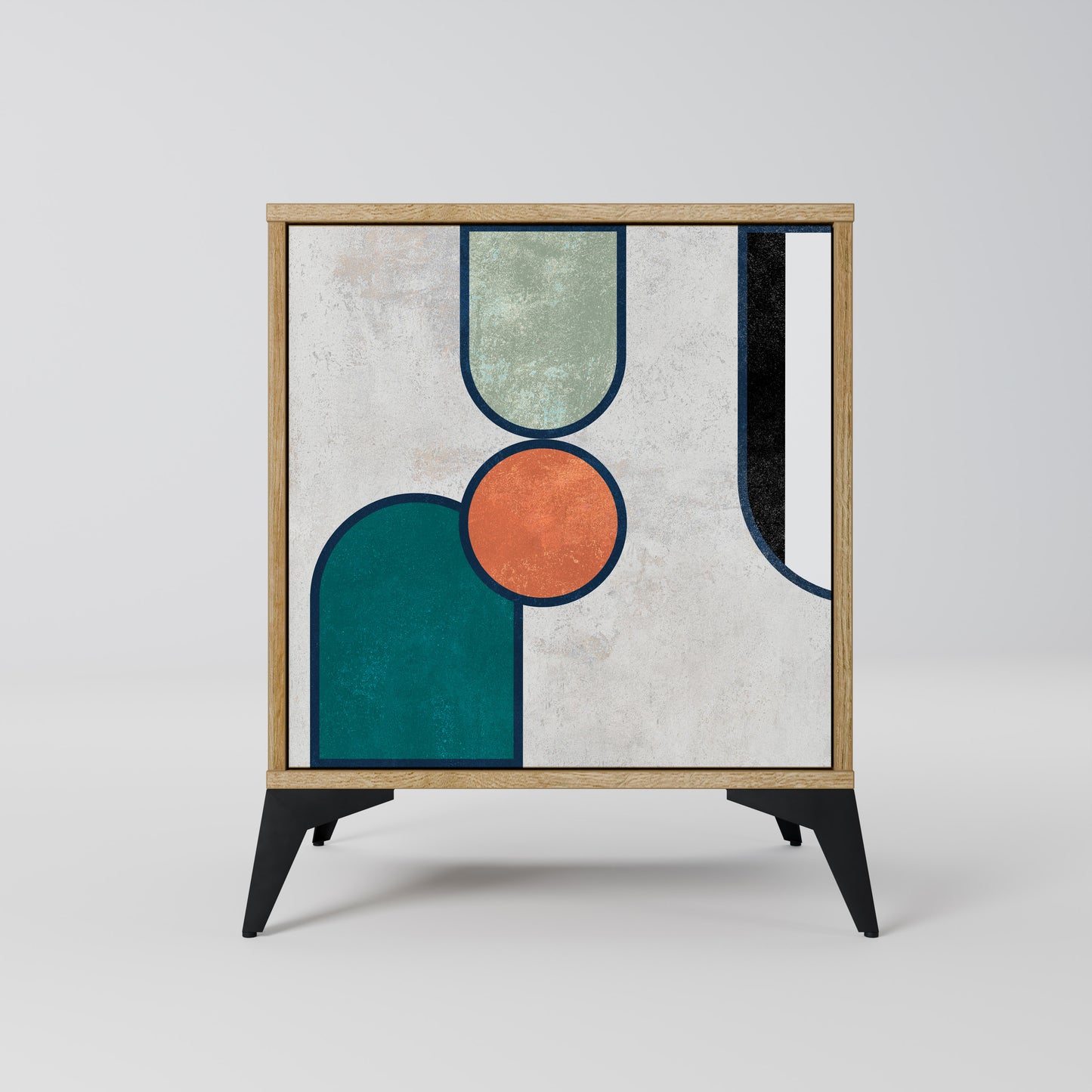 Credenza COOL STORY a 1 anta effetto rovere