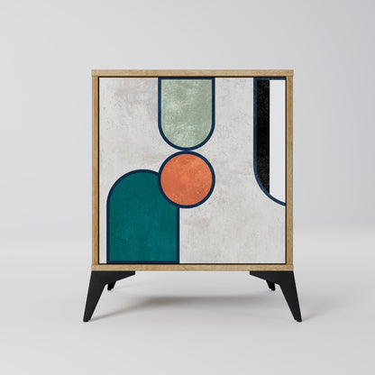 Credenza COOL STORY a 1 anta effetto rovere