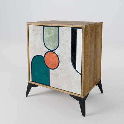 Credenza COOL STORY a 1 anta effetto rovere