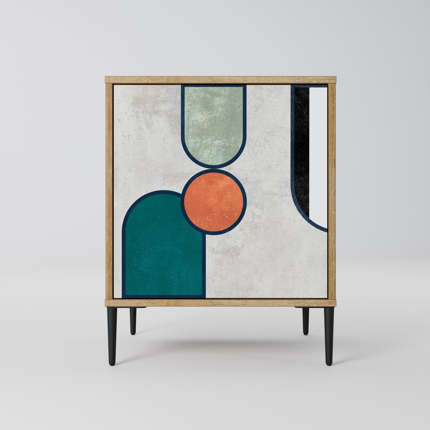 Credenza COOL STORY a 1 anta effetto rovere