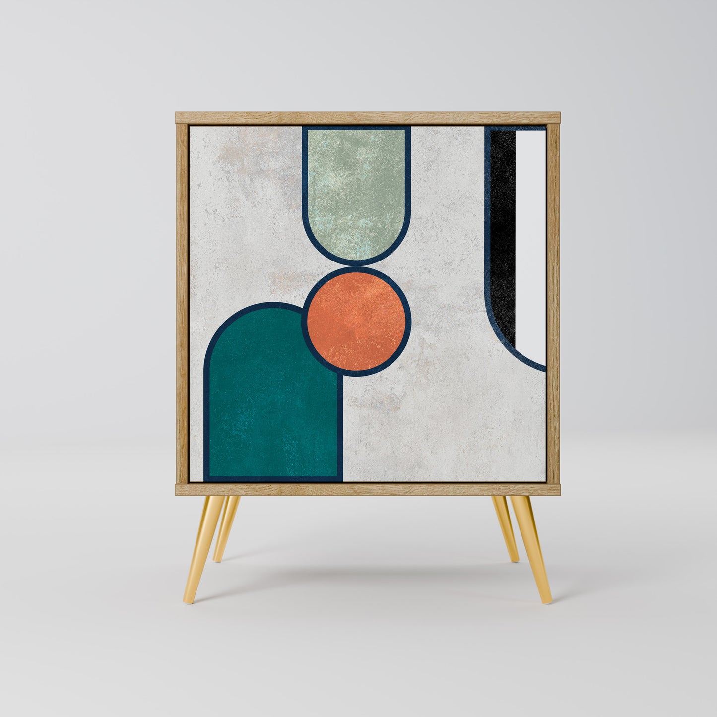 Credenza COOL STORY a 1 anta effetto rovere