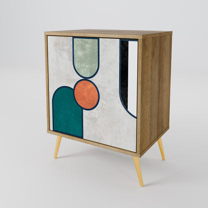 Credenza COOL STORY a 1 anta effetto rovere