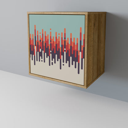 CHROMA CONTOURS Madia a 1 anta effetto rovere