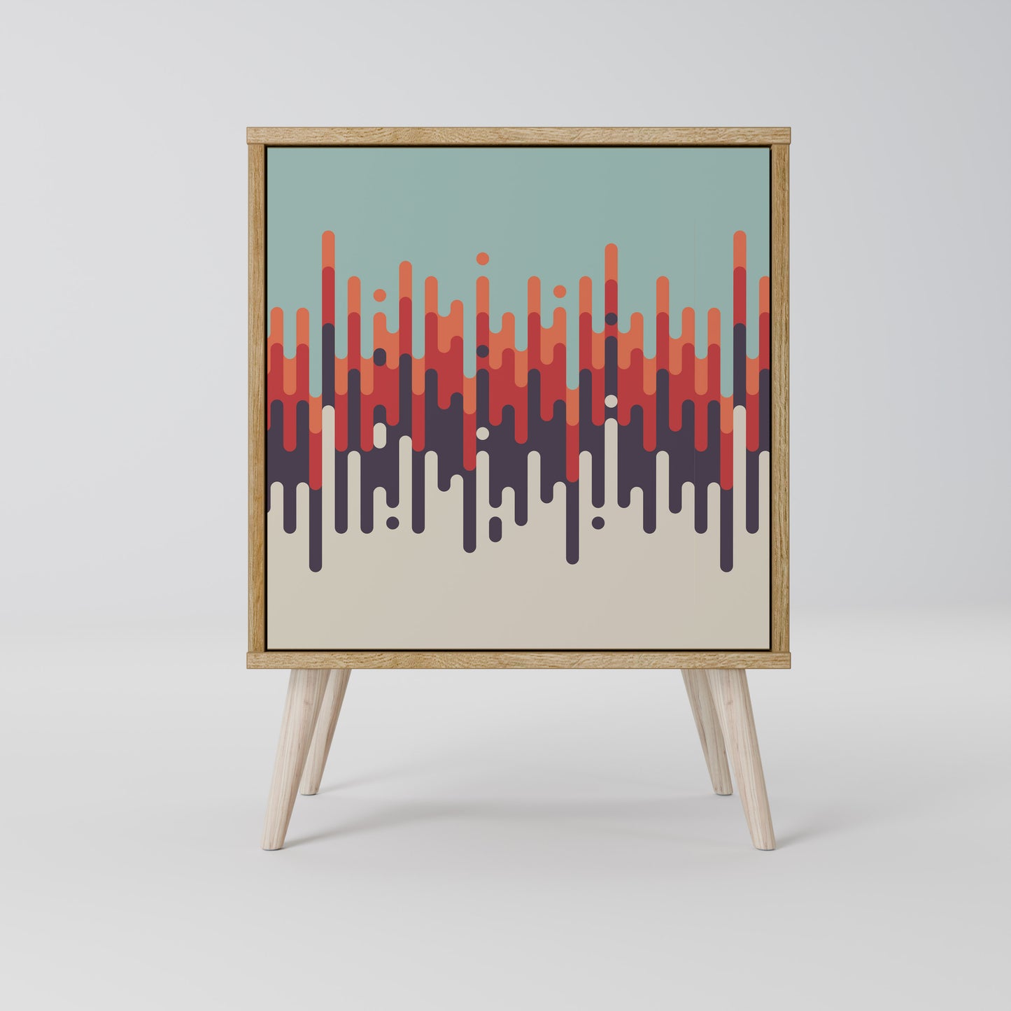 CHROMA CONTOURS Madia a 1 anta effetto rovere