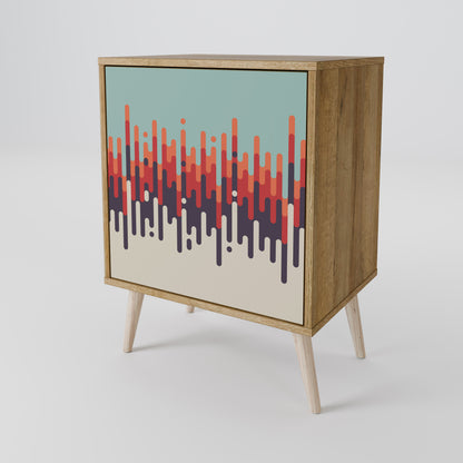 CHROMA CONTOURS Madia a 1 anta effetto rovere