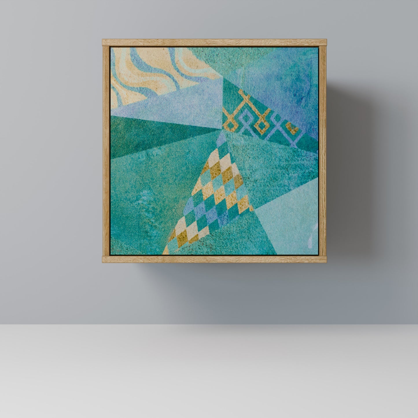 SPECTRUM SPLENDOR Madia a 1 anta effetto rovere