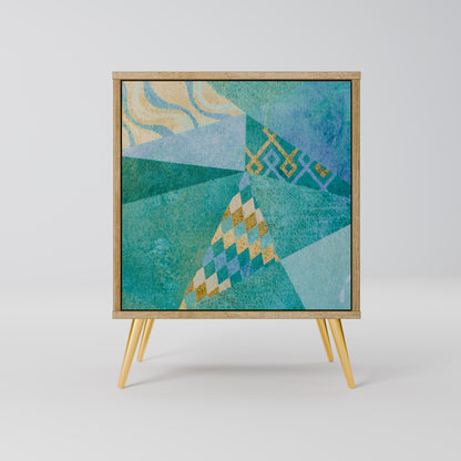 SPECTRUM SPLENDOR Madia a 1 anta effetto rovere